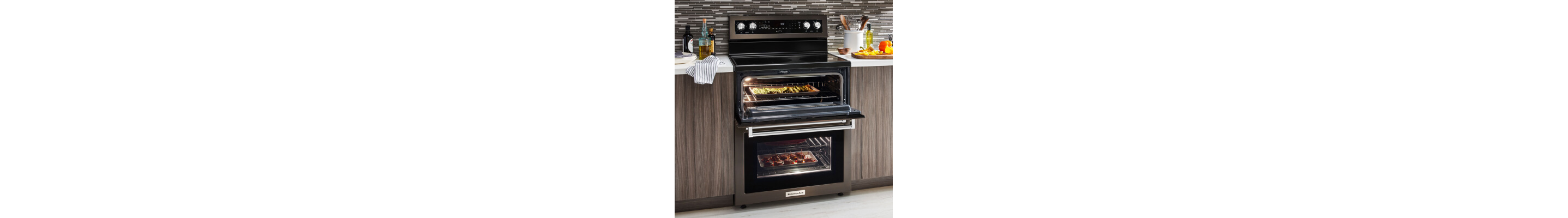 KitchenAid® double oven range