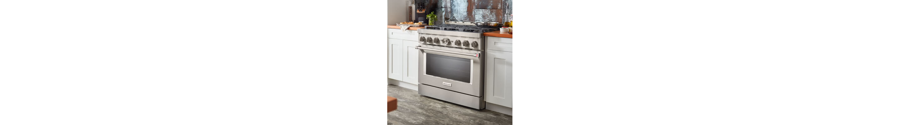 Stainless steel KitchenAid® range