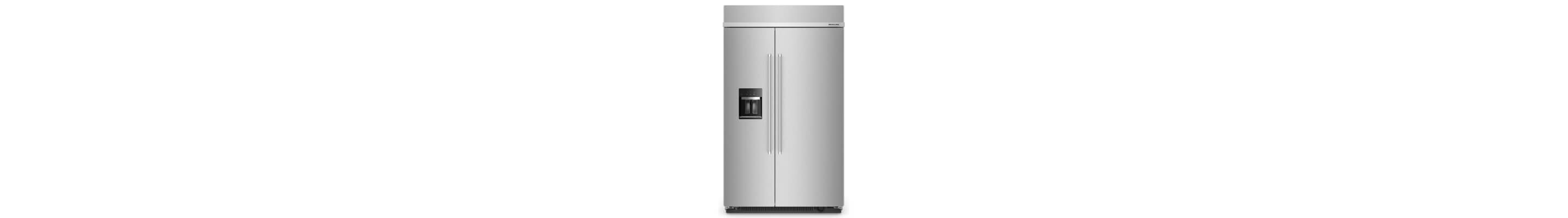 A large KitchenAid® side-by-side refrigerator