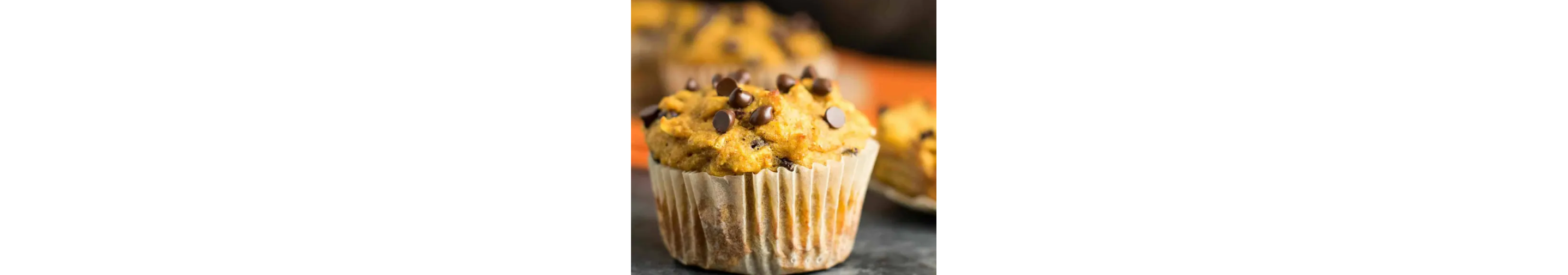 A homemade chocolate chip muffin