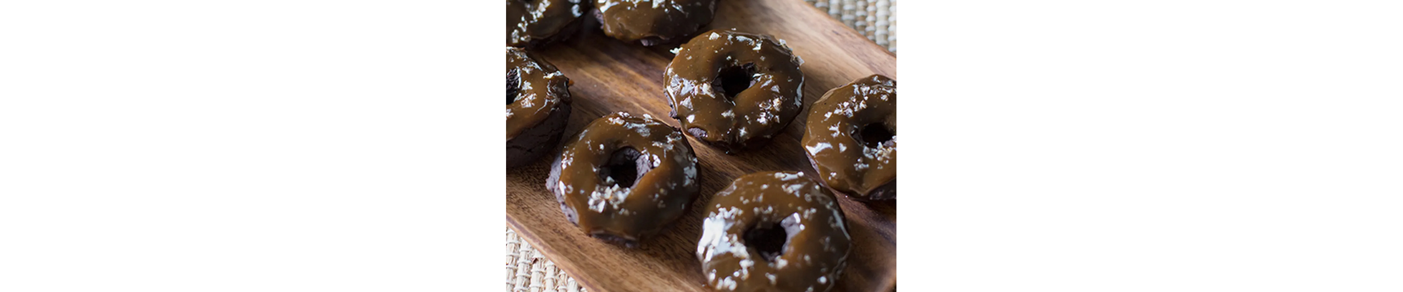 Mini vegan pumpkin-glazed doughnuts