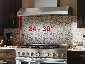 What’s the Right Range Hood Height Above a Stove? KitchenAid