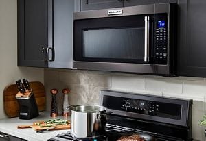 Vent a top hood microwave