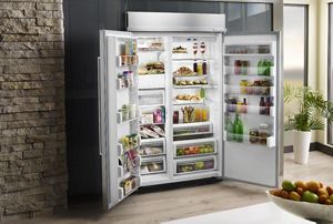Kitchenaid side by side outlet stainless steel refrigerator