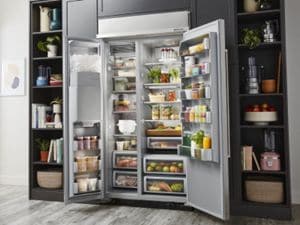 A new refrigerator on sale