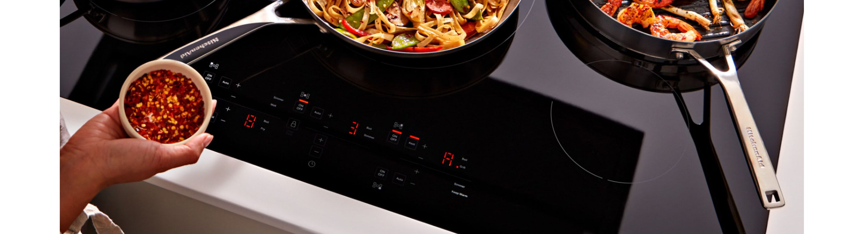 KitchenAid 30' Built-In Electric Induction Cooktop with 5 Elements