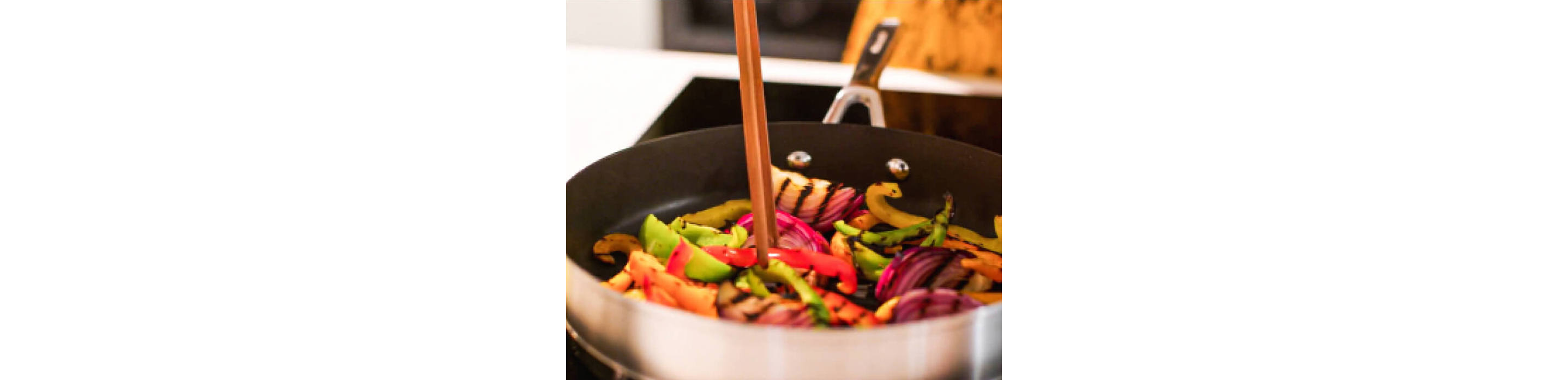 A pan on an induction cooktop.