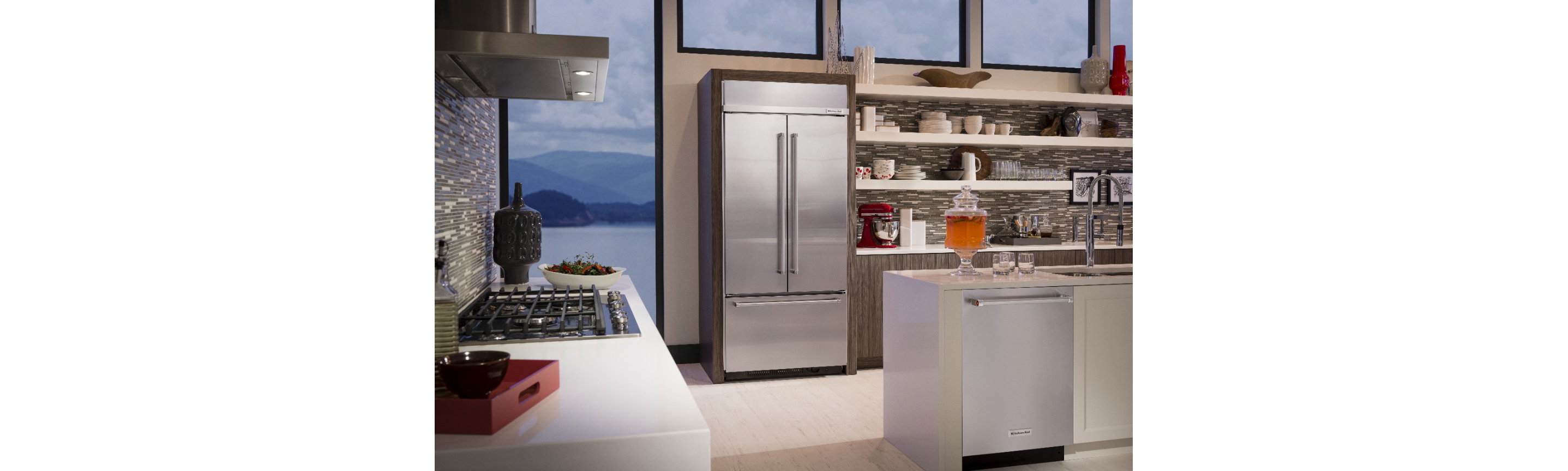 Kitchenaid stainless store steel fridge