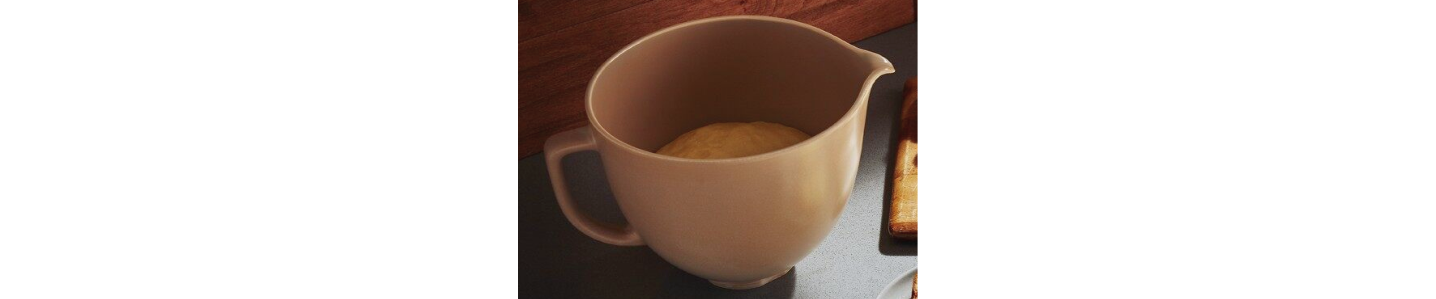 Dough rising in a stand mixer bowl