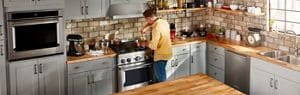 Standard size of cooking range on sale