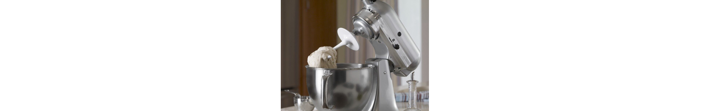 KitchenAid® stand mixer mixing dough