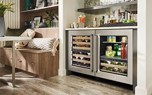 Residential undercounter freezer shop drawer