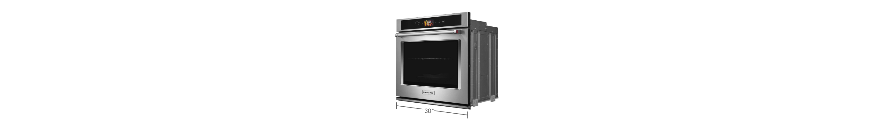 KitchenAid® Wall Oven with 30-inch measurement line