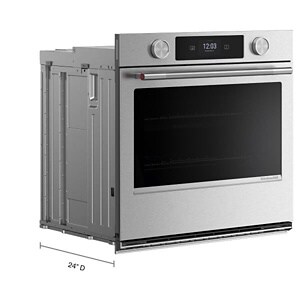 KitchenAid® Wall Oven with depth measurement line