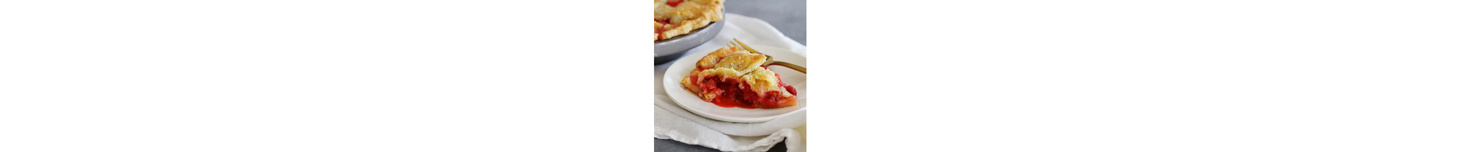 Slice of Strawberry Rhubarb pie from Yummly recipe