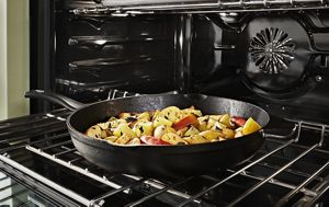 Stove with shop convection oven