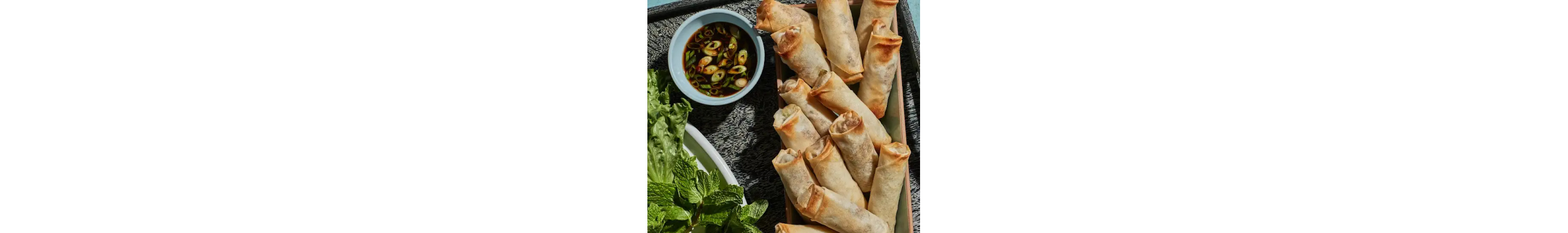 Air fryer pork and shrimp spring rolls