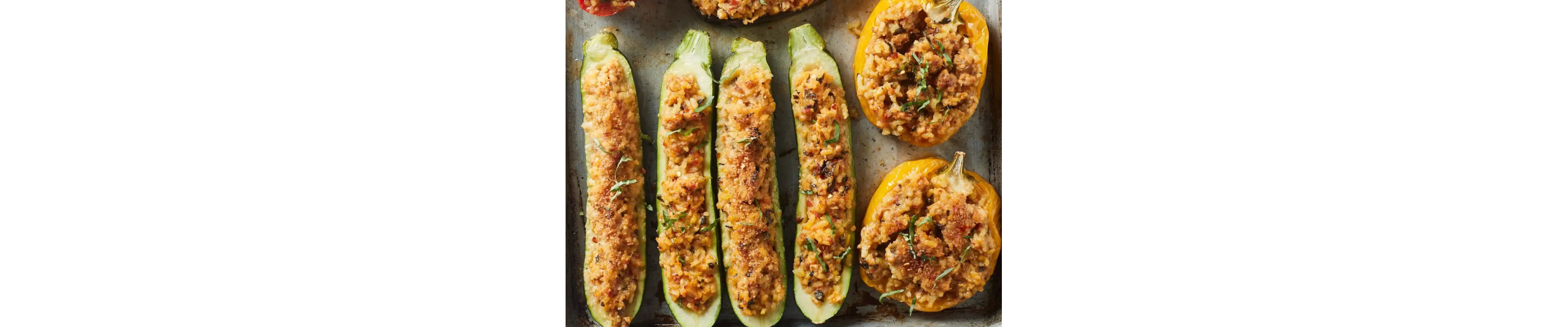 Stuffed squash with breadcrumbs