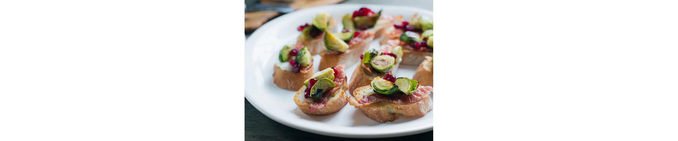 Roasted Brussels Sprouts and Bacon Crostini