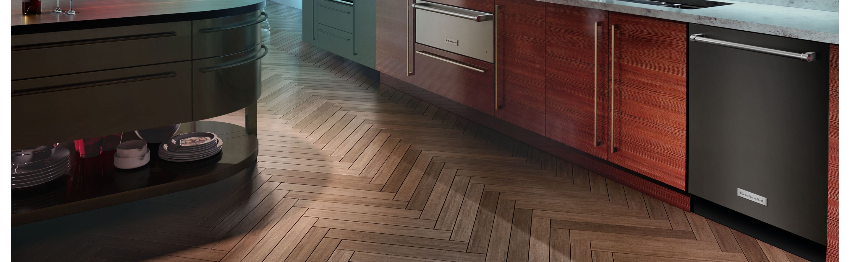 KitchenAid® appliances in a modern kitchen