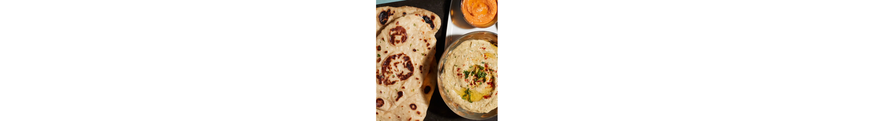 Naan and hummus