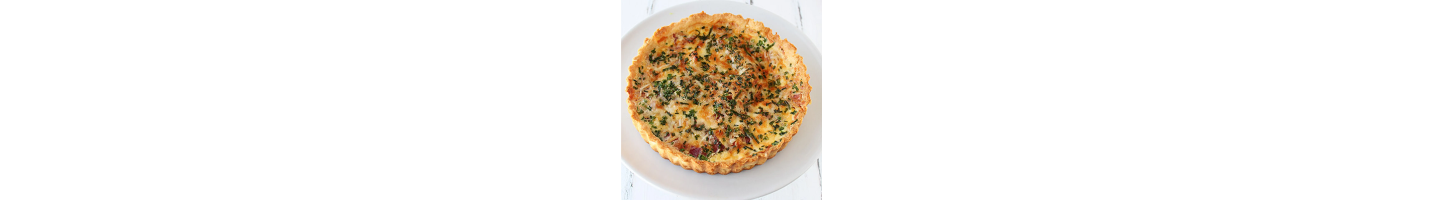 Homemade quiche