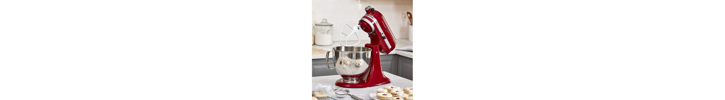 Red KitchenAid® stand mixer