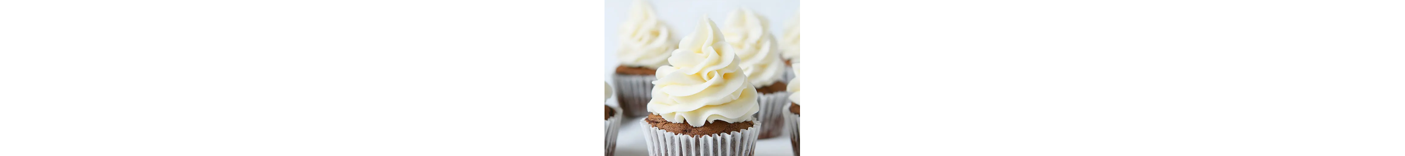 Italian buttercream swirls on a cupcake