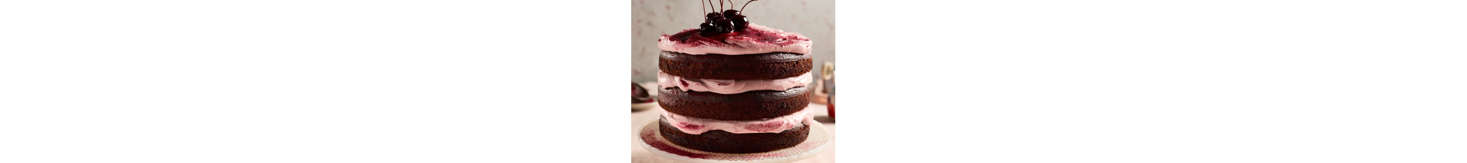 Frosting on a three-layer cake