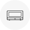 A countertop oven icon
