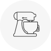 A stand mixer icon