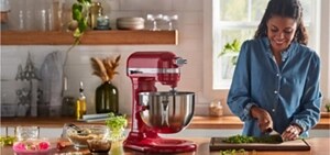 A KitchenAid® stand mixer.