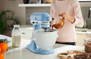 A KitchenAid® Ice Cream Maker Attachment