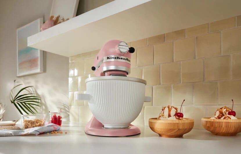 A KitchenAid® Ice Cream Maker Attachment