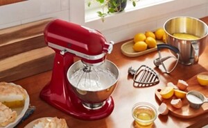 A KitchenAid® stand mixer.