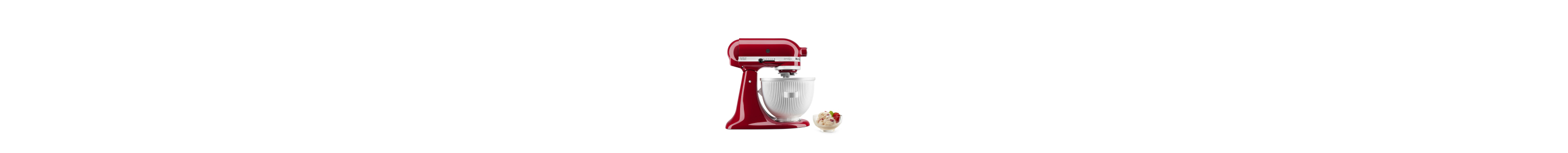 A KitchenAid® ice cream maker attachment