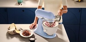 A KitchenAid® Tilt-Head Stand Mixer on a countertop