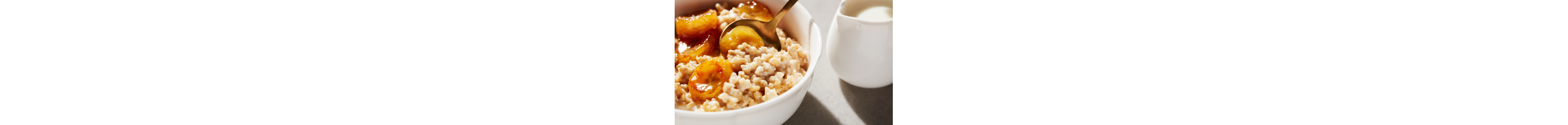 Creamy Oats With Caramelized Bananas.