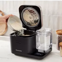 KitchenAid® Grain & Rice Cooker on a white countertop