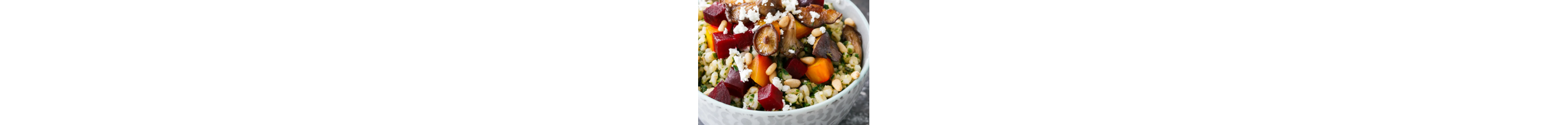 A colorful grain bowl.