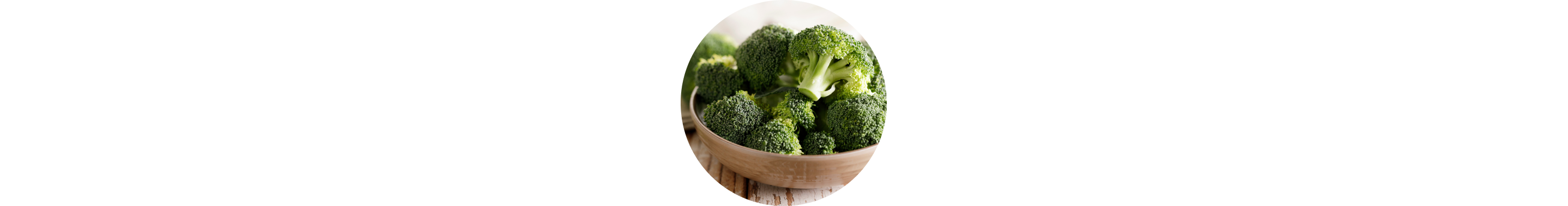 A bowl of broccoli florets.