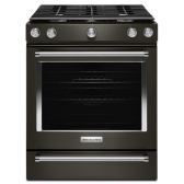 A KitchenAid® Induction Slide-In Range.