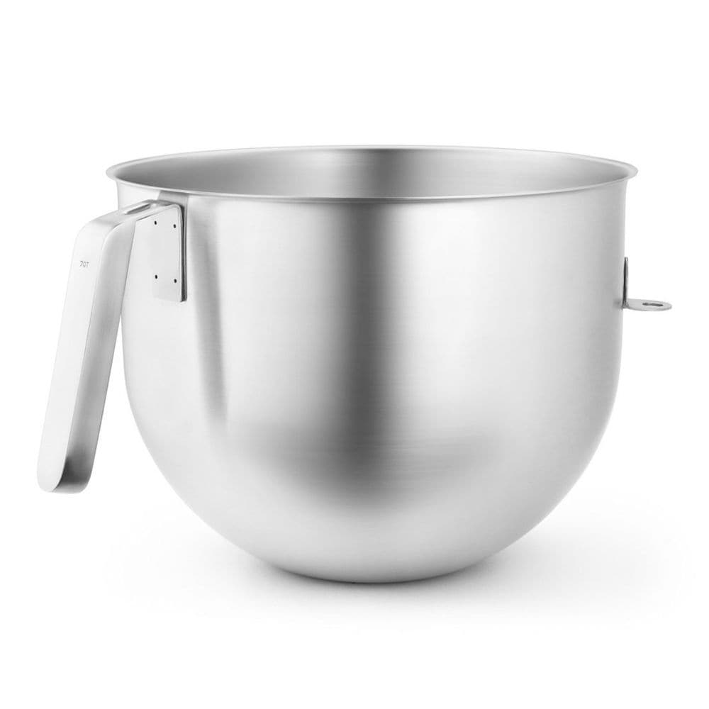 7 Quart NSF Certified Polished Stainless Steel Bowl with J Hook Handle