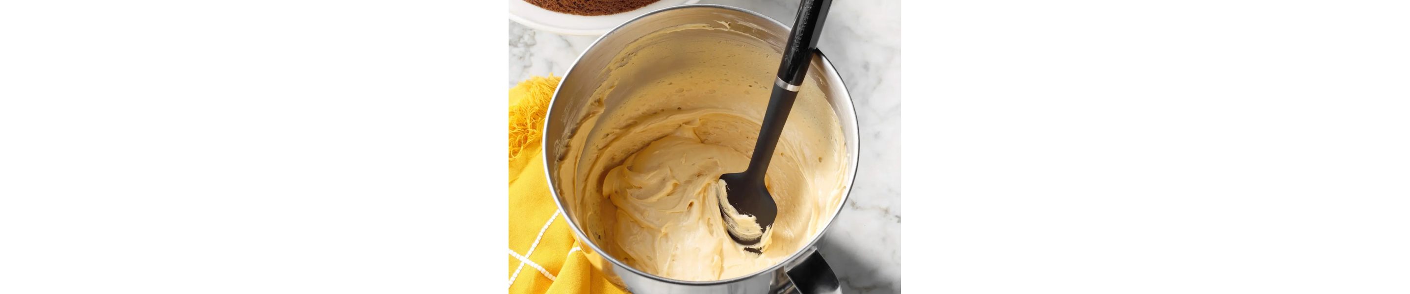 Mixing bowl with icing