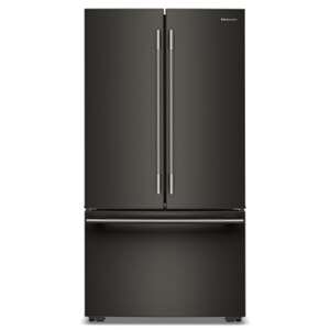 A black KitchenAid® French Door Refrigerator