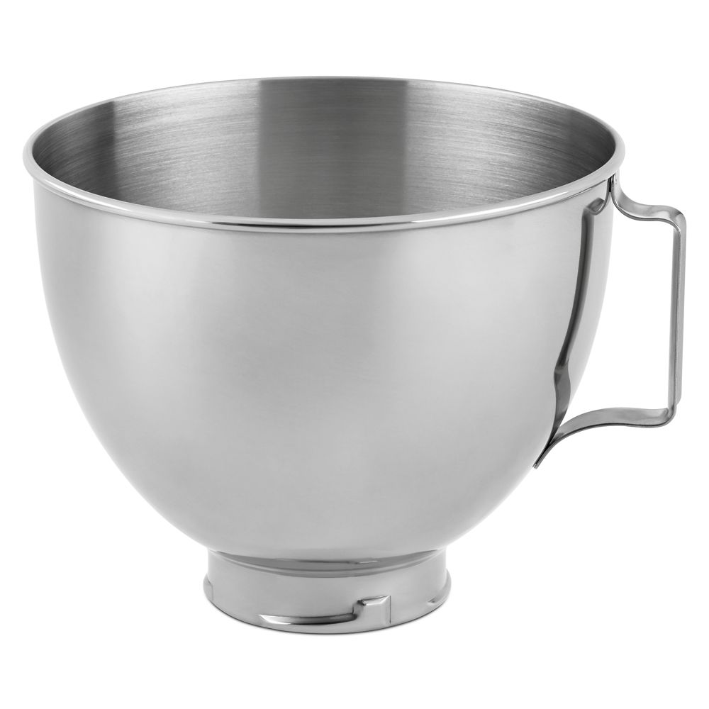 4.5 Quart Polished Stainless Steel Bowl with Handle