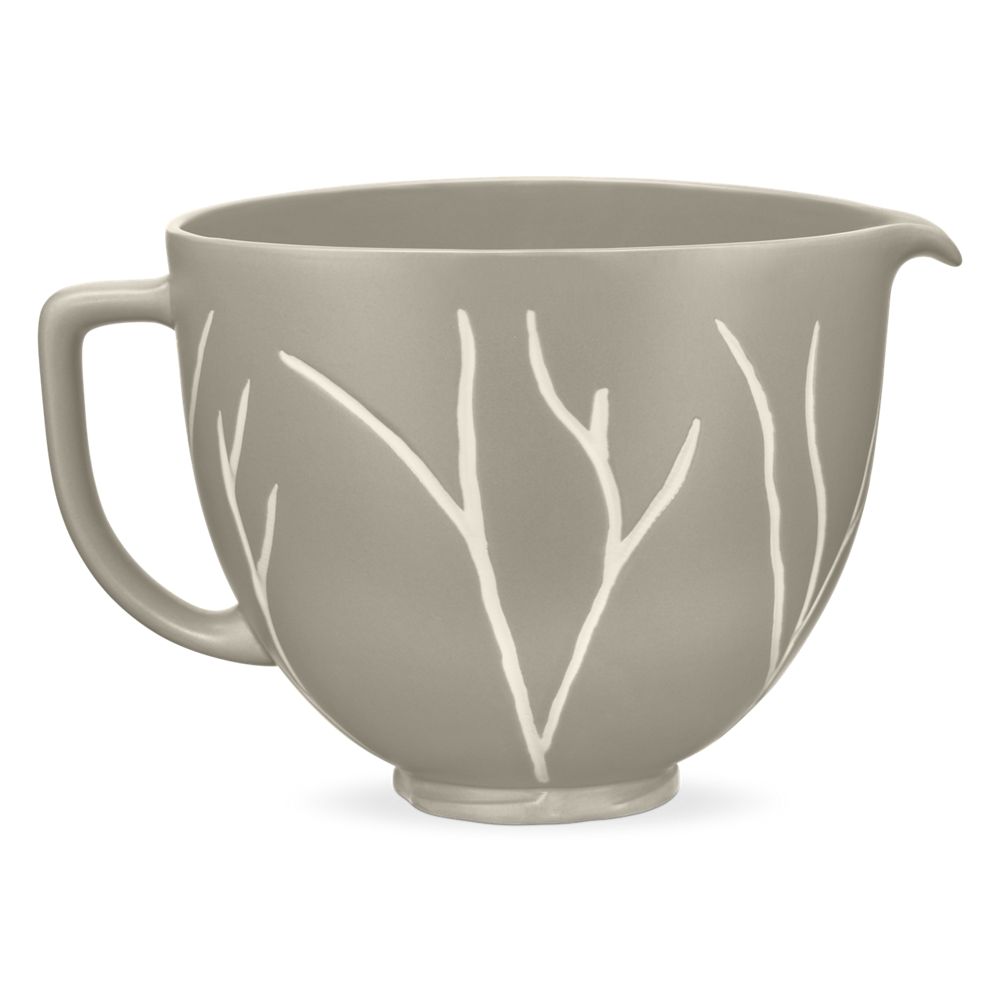 5 Quart Bare Leaves Ceramic Bowl