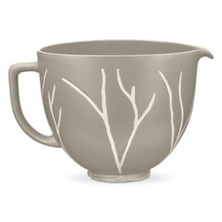 KitchenAid® 5 Quart Bare Leaves Ceramic Bowl, KSM2CB5BL
