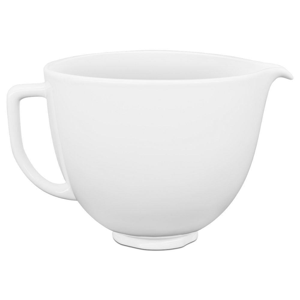 5 Quart White Chocolate Ceramic Bowl