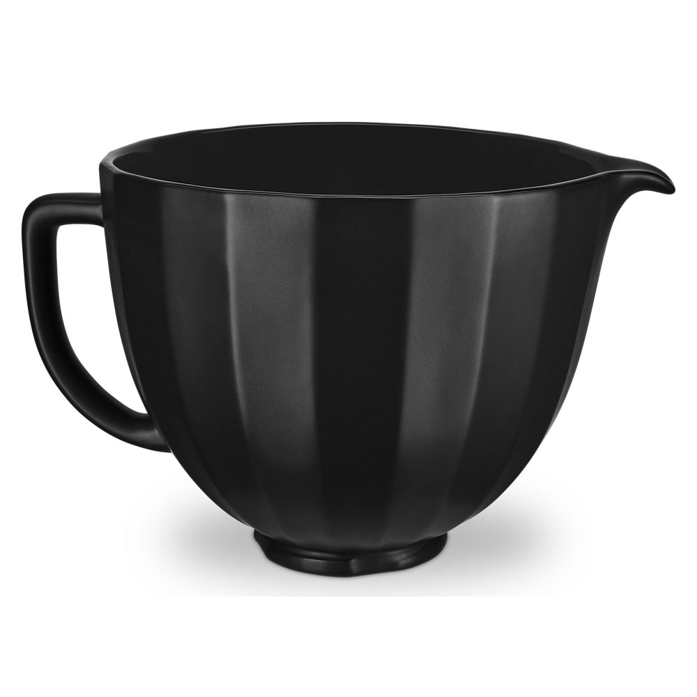 5 Quart Black Shell Ceramic Bowl